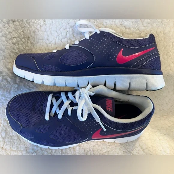 NIKE 💜💗 Training, Impact Shoes / Purple w Pink Swoosh , White Soles - Picture 8 of 11